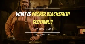 blacksmith wearing safety equipment