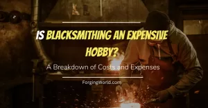 blacksmith forging steel with basic and inexpensive tools